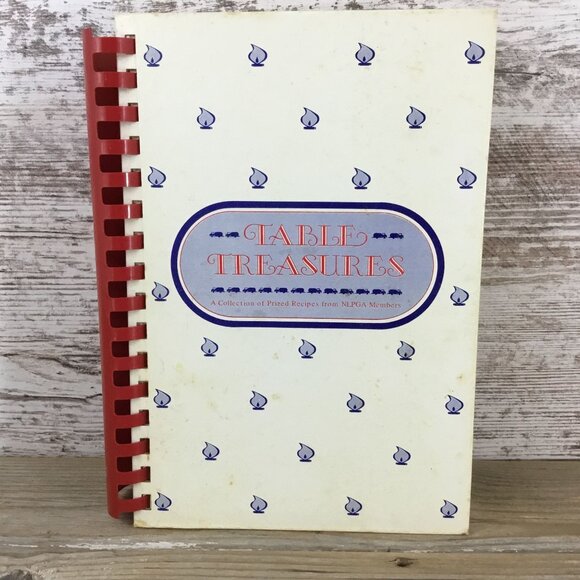 Table Treasures Cookbook Spiral-Bound Vintage NLPGA Recipes Collection 1985 - Picture 1 of 12